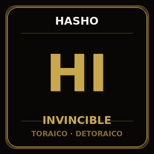 HASHO INVINCIBLE logo